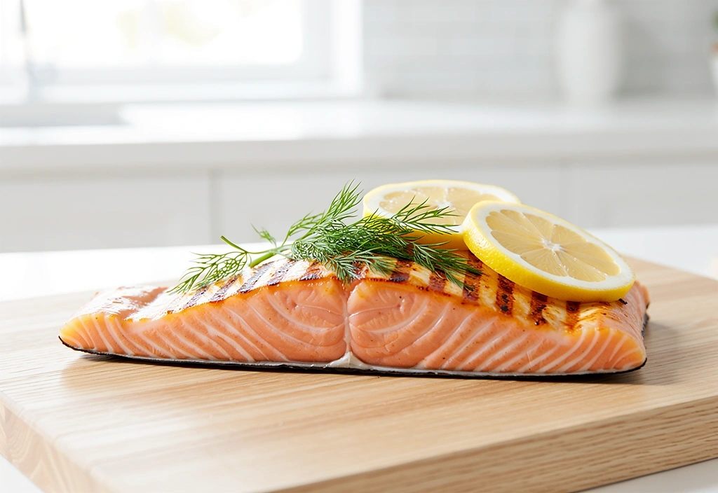 Lohta ja sitruunaa puutasolla